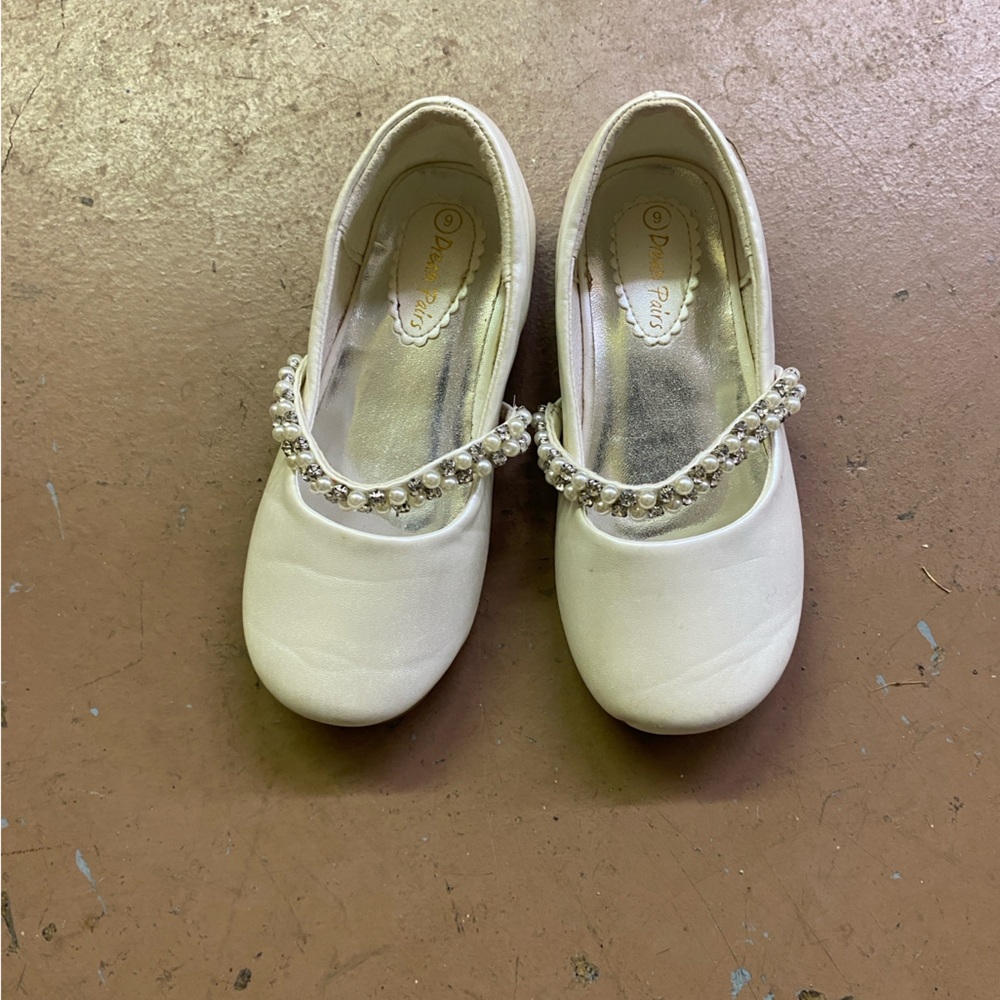 White Dress Paris Beaded Flats